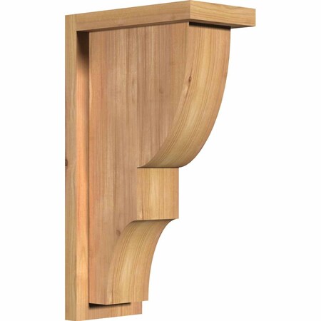 Ekena Millwork Ridgewood Smooth Corbel w/Backplate, Western Red Cedar, 5 1/2"W x 10"D x 18"H COR06X10X18RID01SWR